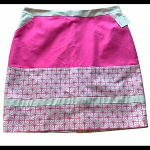 Halogen Colorblock Pencil Skirt Lined Size 14 NWT